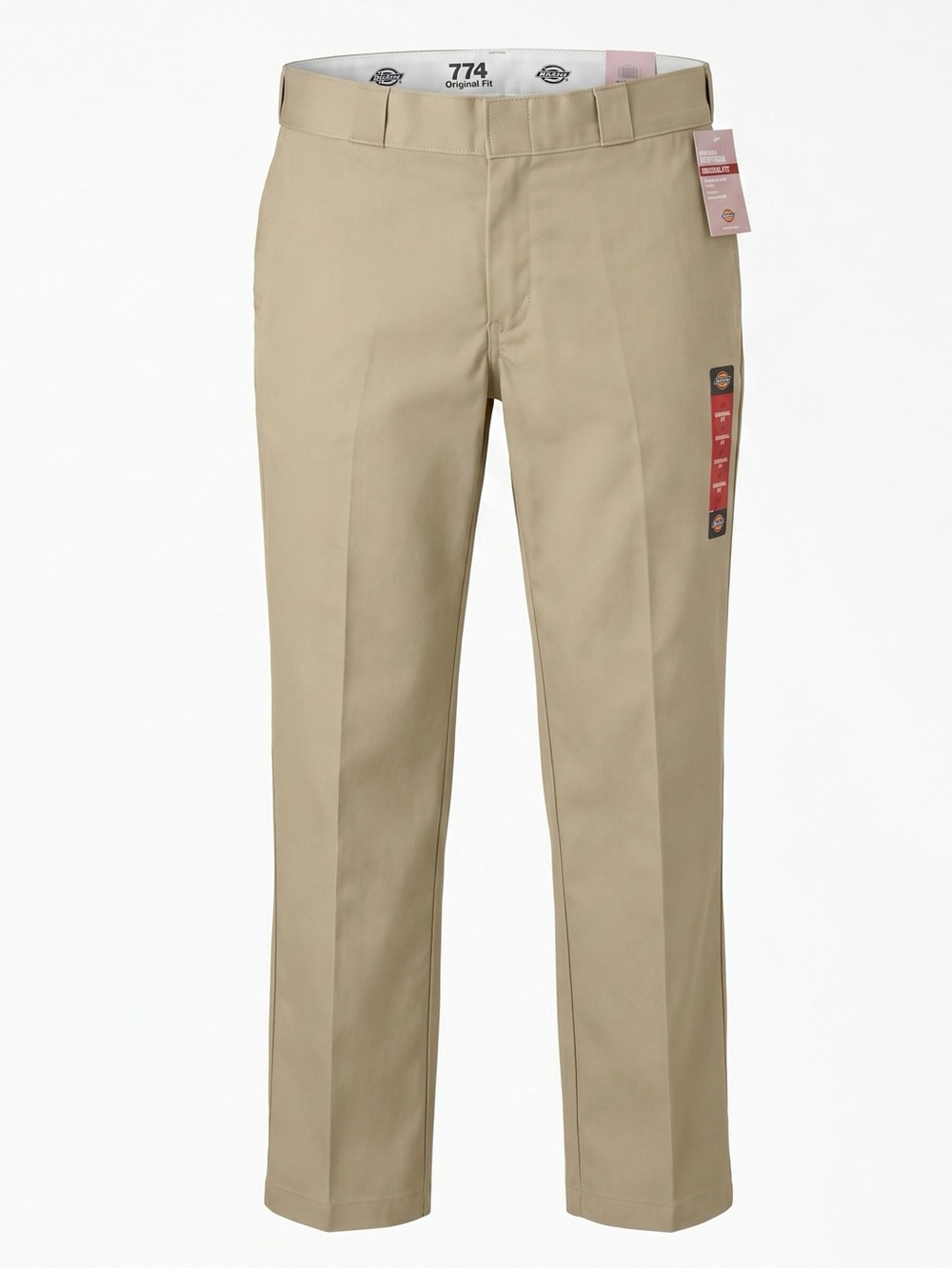 Dickies Women's Original Fit 774® Work Pants Resist Wrinkles, Khaki Size 12P